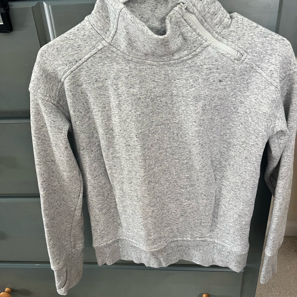 All in Motion Heather Gray Kids' Cowl Neck Sweatshirt